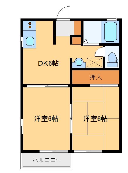 フォンティーヌCの間取り