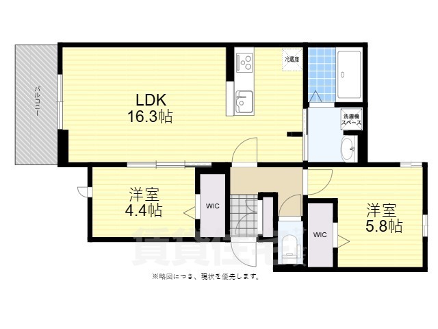 D-ROOM弥生A棟の間取り