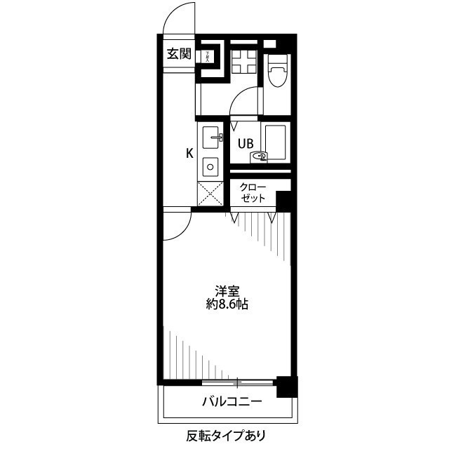 アンプルール　フェール　豊四季Iの間取り