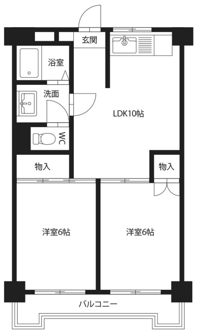 スカイステージ川内の間取り