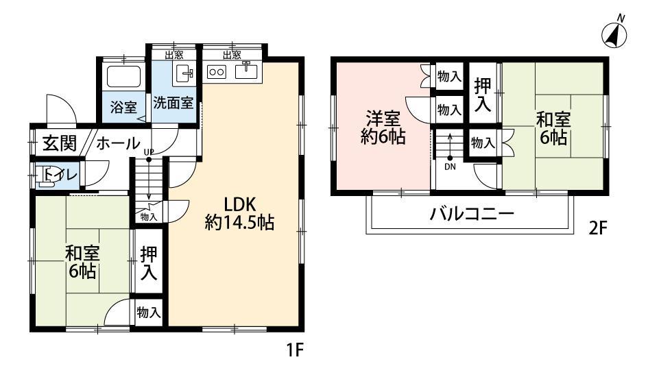 東松山市山崎町戸建ての間取り写真