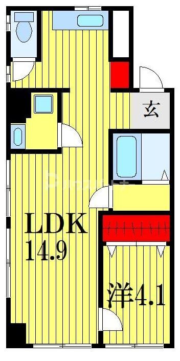 ビレッジハウス市場町の間取り