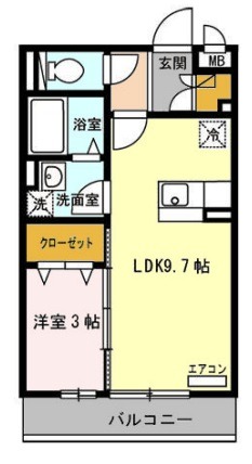 堺市堺区南島町のアパートの間取り