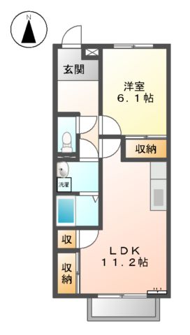 クレア一色の間取り