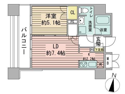 ラフィネタワー札幌南３条の間取り