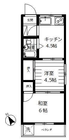 入間市大字扇町屋のマンションの間取り