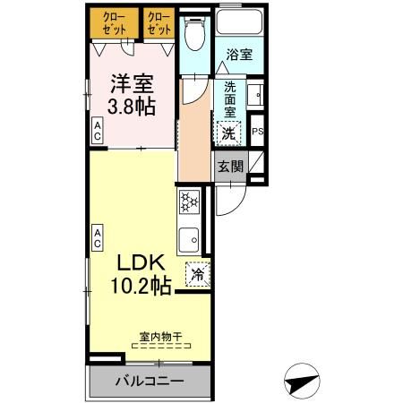 （仮）D-ROOM桜井町の間取り