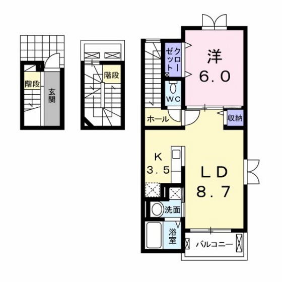 プランドールＭの間取り