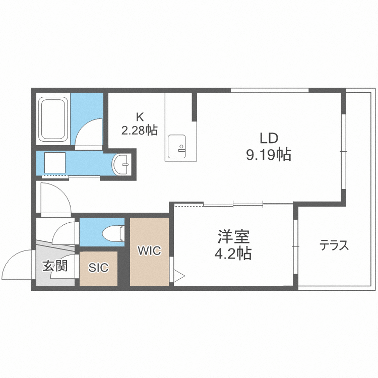 エルム北円山の間取り