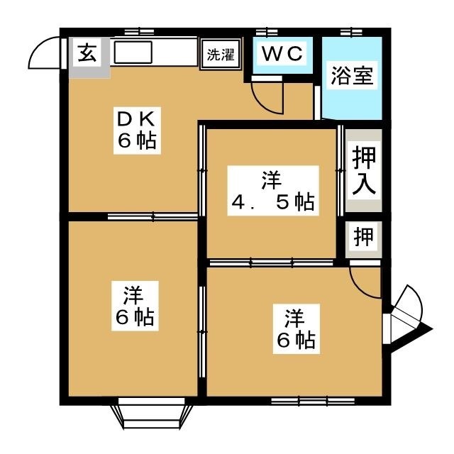 コートヴィレッジ石川台の間取り