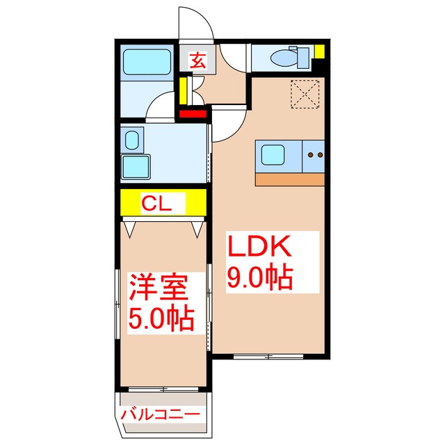 リテラス清水の間取り