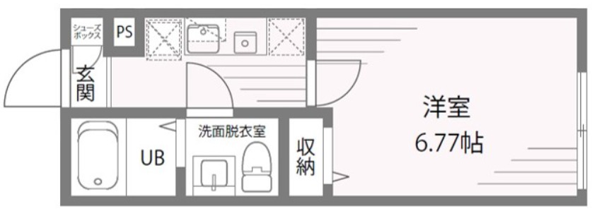 中野区本町のマンションの間取り