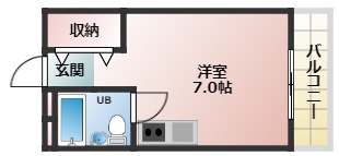 松原市河合のマンションの間取り