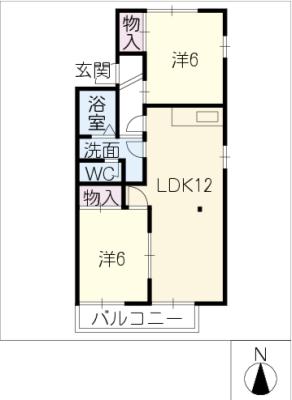 サンモール喜惣治の間取り