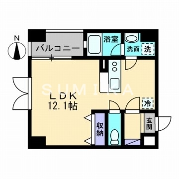 ｈｉｇｈｓ　ｔｏｐ　表町の間取り