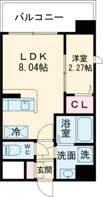 福岡市城南区荒江のマンションの間取り