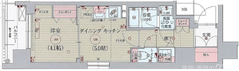 ベラジオ雅び西大路七条の間取り