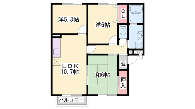 BLOOM花見田Iの間取り