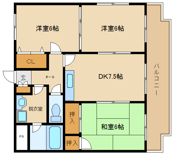 エスパシオIの間取り