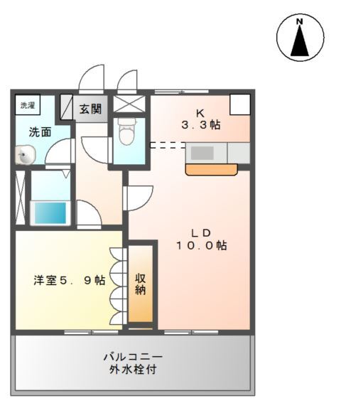 レインボーIの間取り