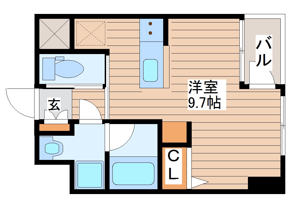 KDXレジデンス仙台駅東の間取り