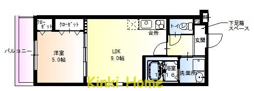 和歌山市本町のアパートの間取り