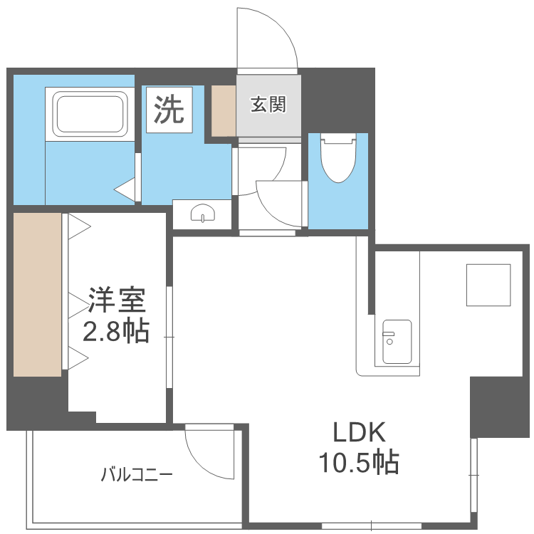 リューデサンテの間取り