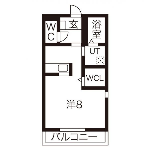 西尾市八ツ面町のアパートの間取り