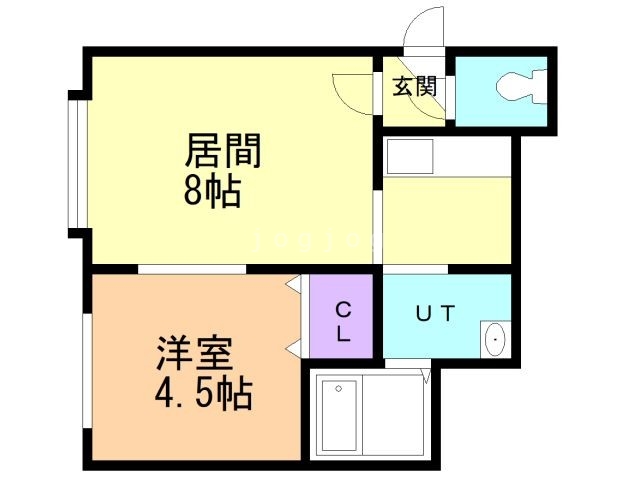 【札幌市白石区東札幌一条のアパートの間取り】