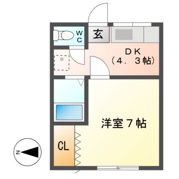 コーポ美水の間取り