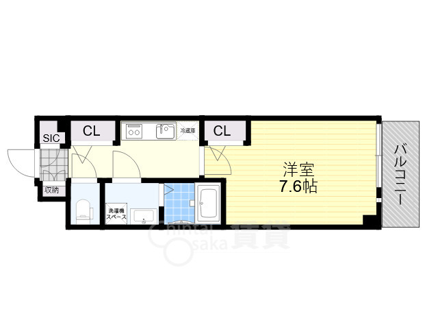 豊中市螢池西町のマンションの間取り