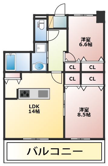 アルフィーネ志免中央の間取り