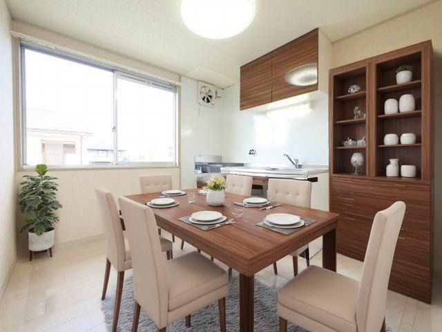 居室・リビング　CGで家具等を配置したもので家具等は含まれません