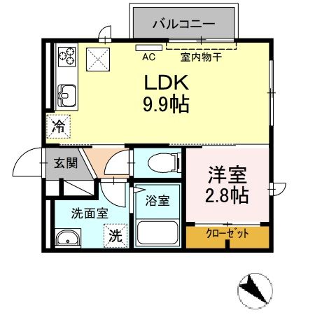 アベニーレ　IIの間取り