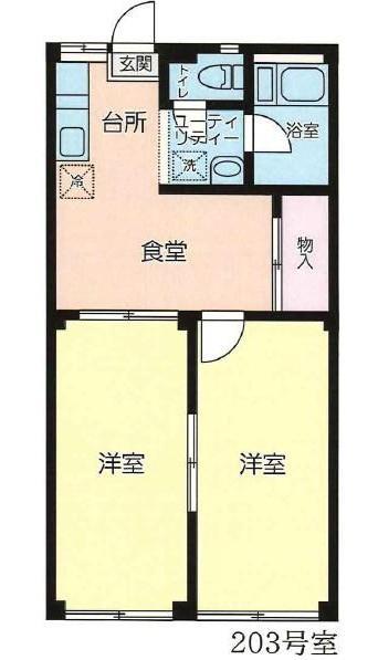 ハイツまつばIの間取り写真