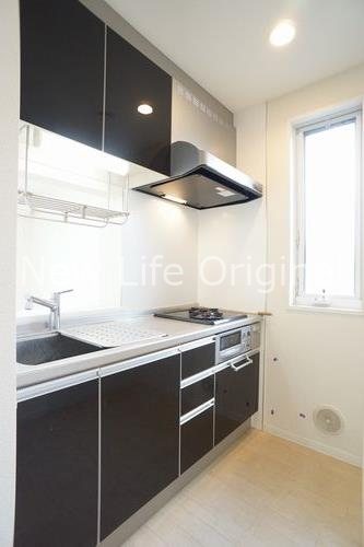 キッチン　２口ガスコンロ付きシステムキッチン☆