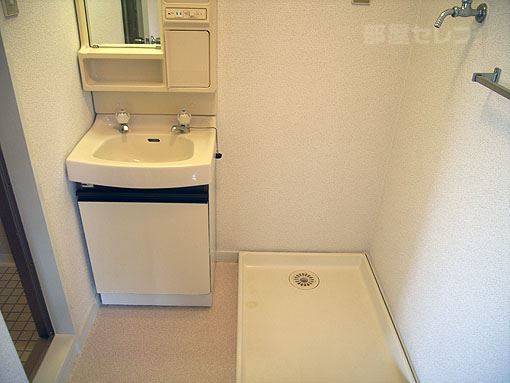 洗面設備　２０２号室撮影