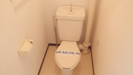 トイレ　落ち着いた色調のトイレです