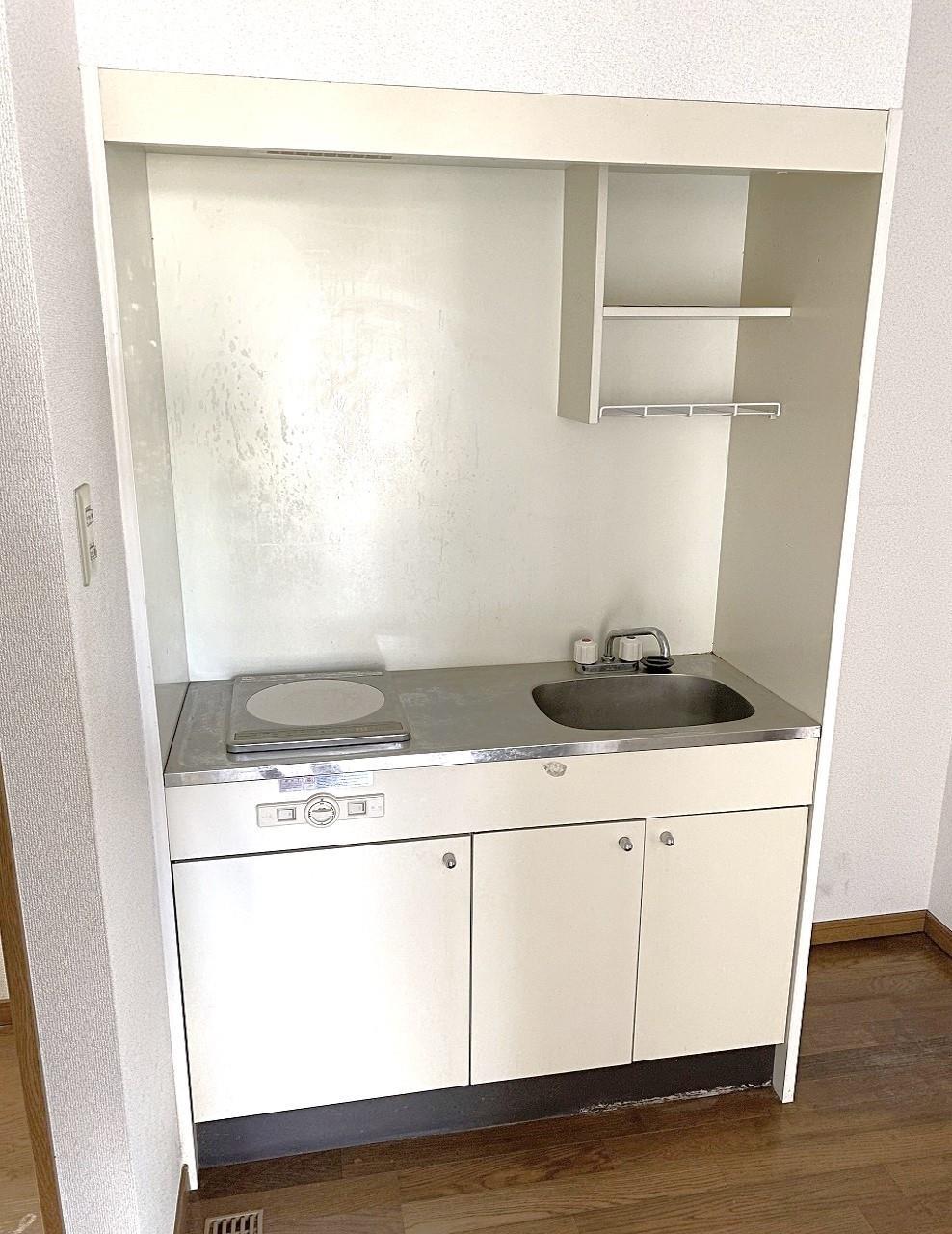 キッチン　1口IHコンロ付きミニキッチン