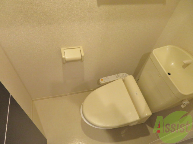 トイレ　トイレはこちらです。十分な広さがございますね