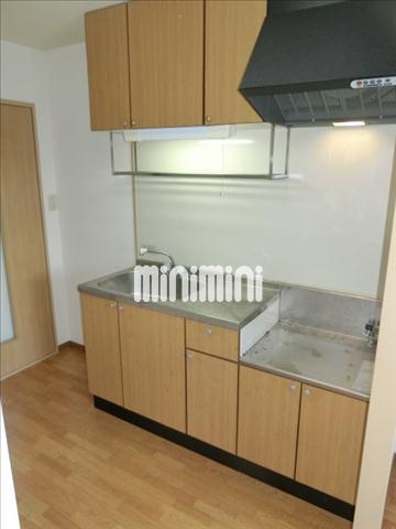 キッチン　２口コンロが設置出来るキッチン