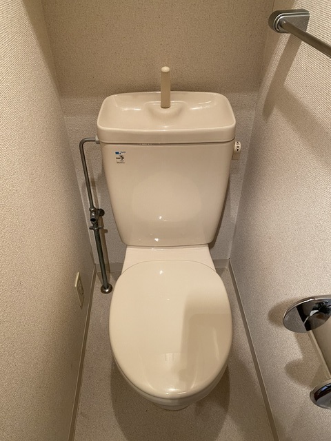 トイレ　収納棚あります