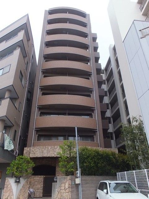 建物外観　外観タイル張りのマンション