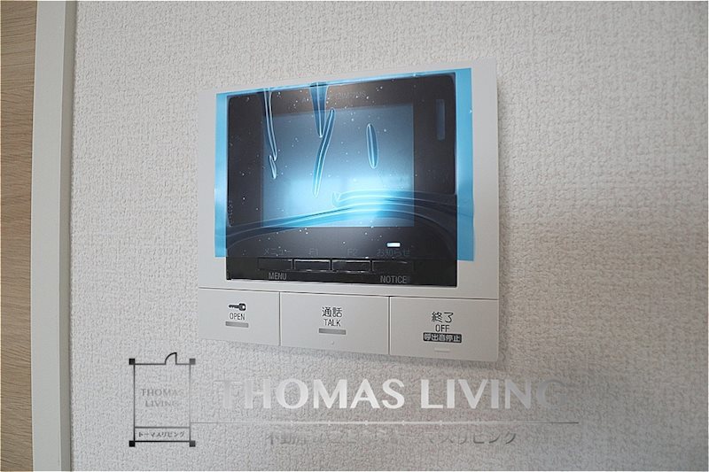 セキュリティ　モニター付きインターフォン。