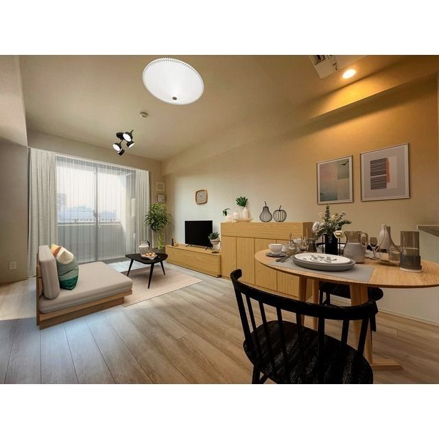 居室・リビング　家具・調度品等はCG加工です。実際の賃貸住居には含まれません