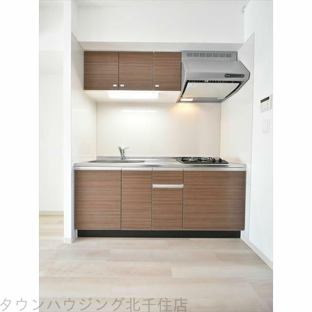 キッチン　２口ガスシステムキッチン