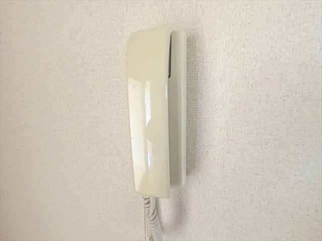 セキュリティ　訪問者の確認が出来るインターホンも付いてます。