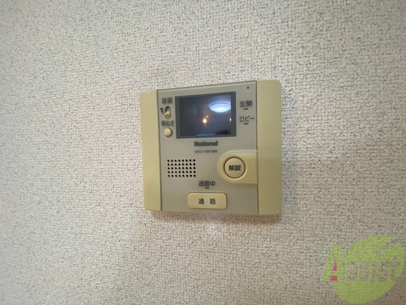 セキュリティ　インターホンで来客確認ができます。安心ですね。