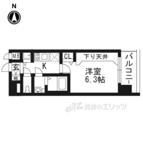 プレサンス京都鴨川の間取り写真