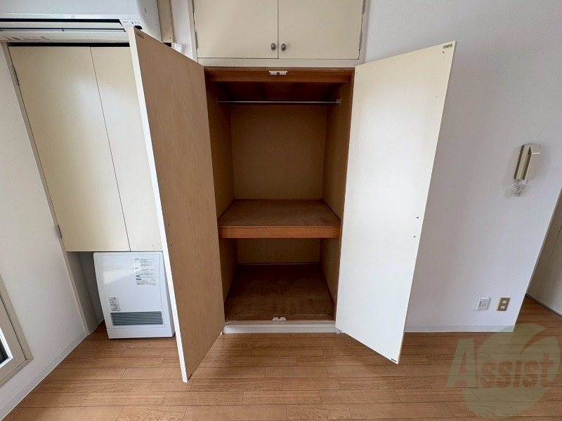 収納　洋室にあった収納。荷物がたくさんあっても大丈夫。